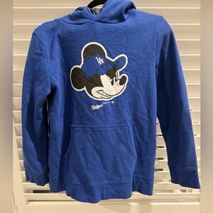 Los Angeles Dodgers Men's Blue Mickey Mouse Hoodie